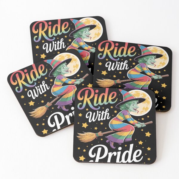 Item preview, Ride With Pride LGBT Gay Lesbian Witch Halloween  designed and sold by Charidana.