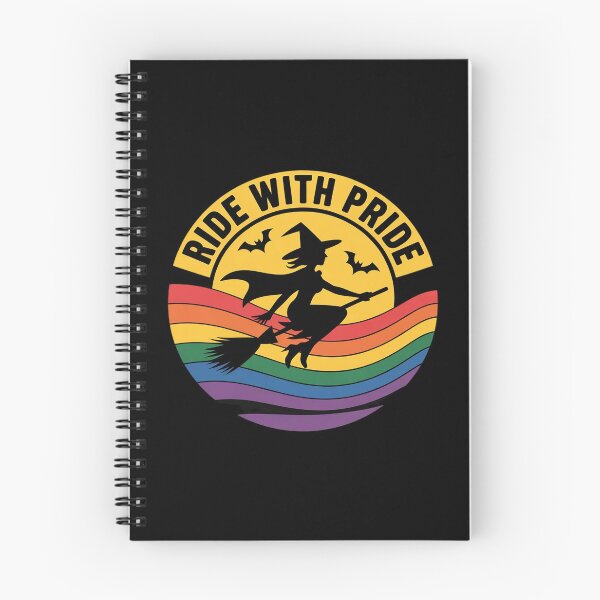 Item preview, Ride With Pride LGBT Gay Lesbian Witch Halloween T-  designed and sold by Charidana.