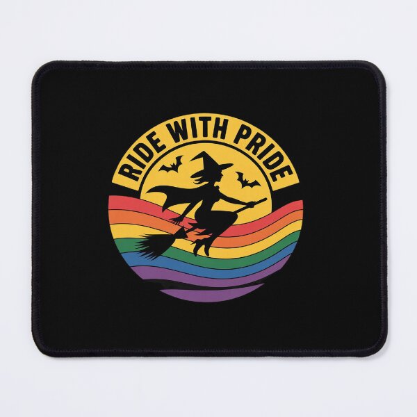 Item preview, Ride With Pride LGBT Gay Lesbian Witch Halloween T-  designed and sold by Charidana.