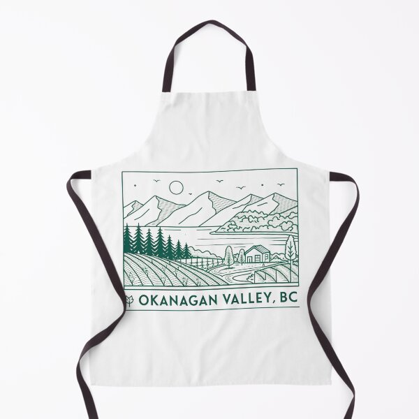 Item preview, Minimalist Okanagan Valley Line Art – Osoyoos Lake and Vineyard Design designed and sold by VividOrganica.