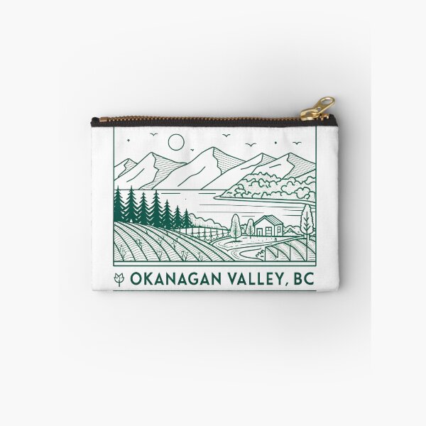 Item preview, Minimalist Okanagan Valley Line Art – Osoyoos Lake and Vineyard Design designed and sold by VividOrganica.