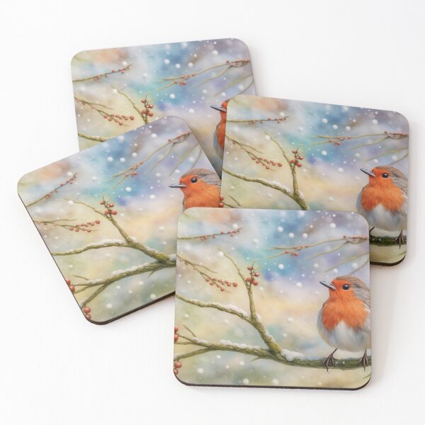 Item preview, Winter Robin Art designed and sold by Karen Harding Art and Illustration .