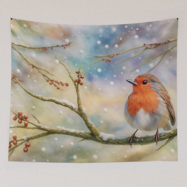 Item preview, Winter Robin Art designed and sold by Karen Harding Art and Illustration .