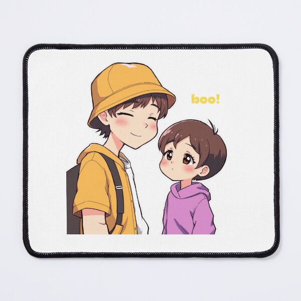 Item preview, Cute Chibi Kpop Bias+Y/N Couple – “Boo!” Chibi Style Illustration designed and sold by KPrettyChibi.