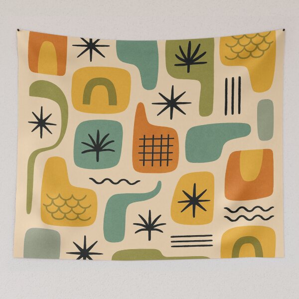 Item preview, Mid Century Modern Summer Starburst Pattern designed and sold by tonymagnerart.