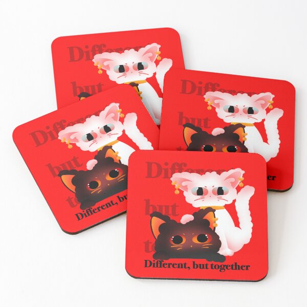 Item preview, Different, But Together Cats designed and sold by Lil’ Ember Eyes.