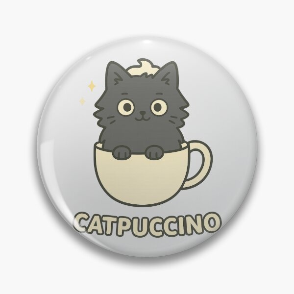 Item preview, Catpuccino – Cute Cat in Coffee Cup designed and sold by wwshd.