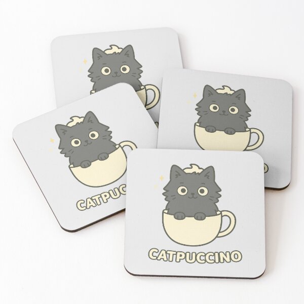 Item preview, Catpuccino – Cute Cat in Coffee Cup designed and sold by wwshd.