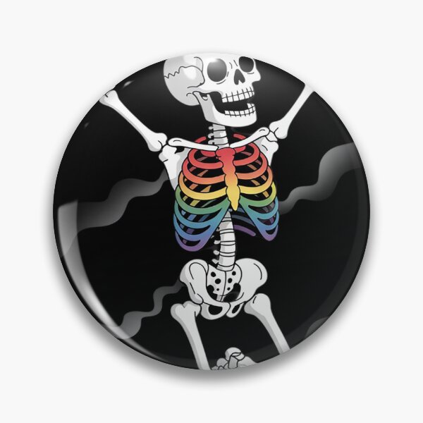 Item preview, Skeleton Dancing Gay Pride LGBTQ Ally Rainbow Flag Men Women  designed and sold by Charidana.
