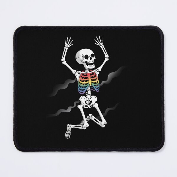 Item preview, Skeleton Dancing Gay Pride LGBTQ Ally Rainbow Flag Men Women designed and sold by Charidana.