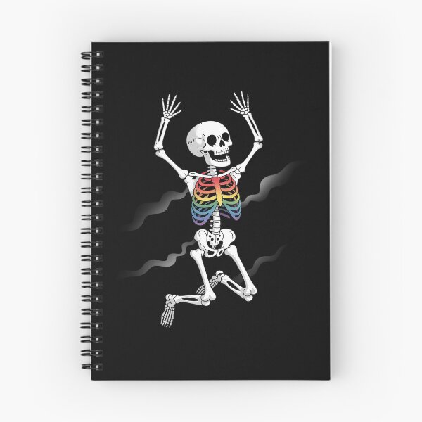 Item preview, Skeleton Dancing Gay Pride LGBTQ Ally Rainbow Flag Men Women  designed and sold by Charidana.