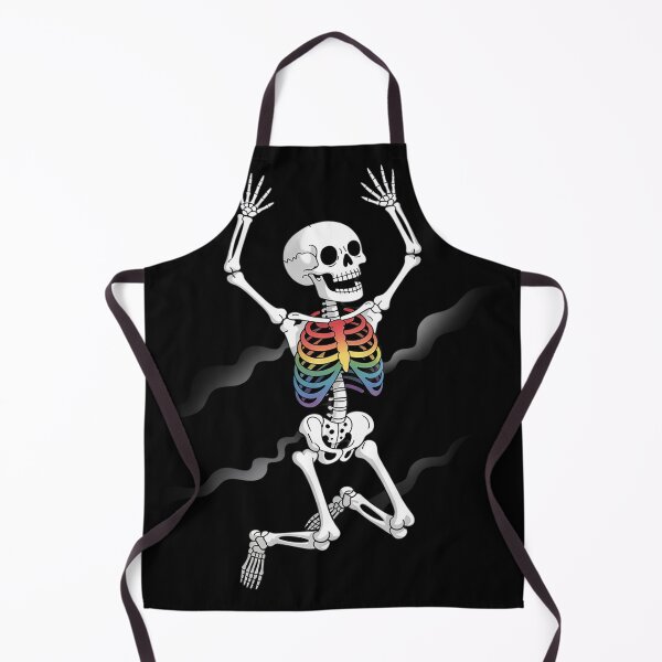 Item preview, Skeleton Dancing Gay Pride LGBTQ Ally Rainbow Flag Men Women designed and sold by Charidana.