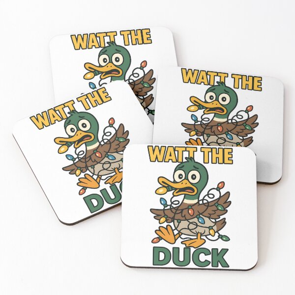 Item preview, Watt the Duck Funny Christmas Lights Duck Design designed and sold by TeeTimeTreasure.
