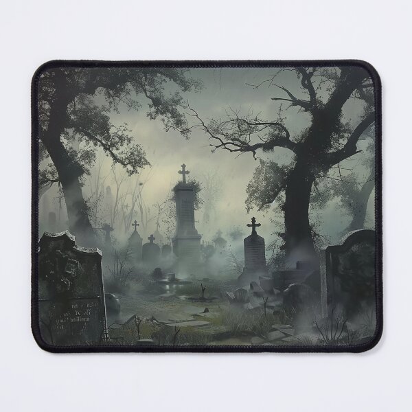 Item preview, Cemetary on a spooky night designed and sold by Hartbecke.