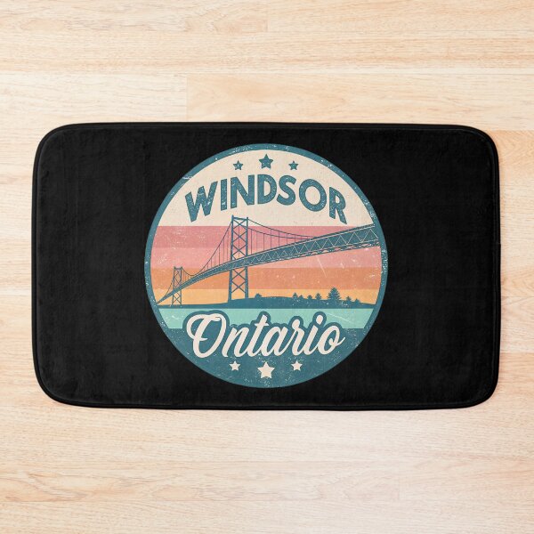 Item preview, Vintage Windsor Ontario Badge – Retro Ambassador Bridge Distressed Design designed and sold by VividOrganica.