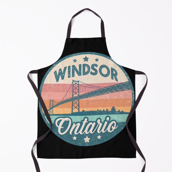 Item preview, Vintage Windsor Ontario Badge – Retro Ambassador Bridge Distressed Design designed and sold by VividOrganica.