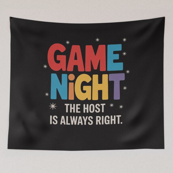 Item preview, Game Night Host I The Host Is Always Right I Game Night designed and sold by Ikwalima.