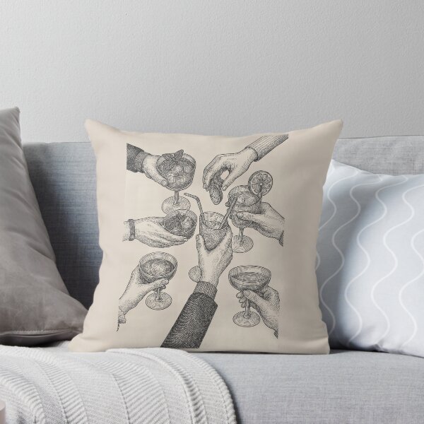 Item preview, Cheers Together – Vintage Cocktail Illustration with Hands and Glasses designed and sold by SuccessHunters.