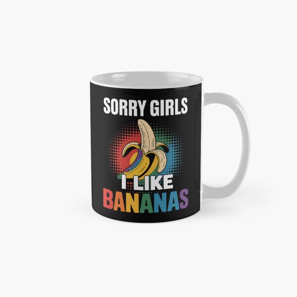 Aperçu de l'œuvre Désolée, j'aime les bananes, LGBT Gay Pride créée et vendue par Charidana.