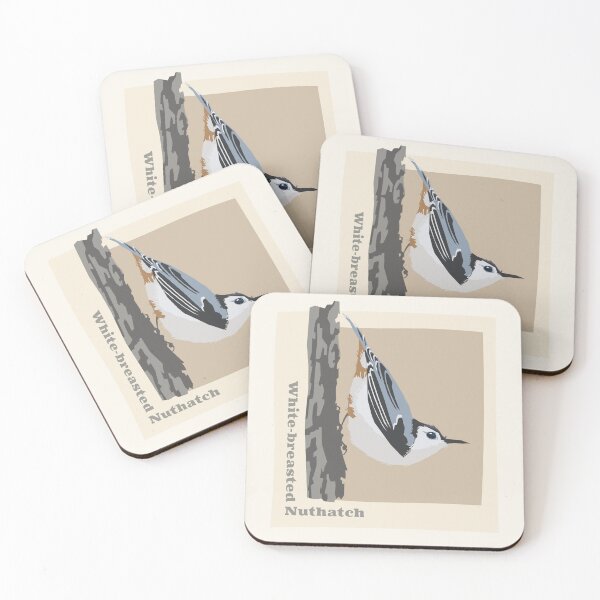 Item preview, White-breasted Nuthatch Cut Paper Design designed and sold by Brad Sneed Studio.