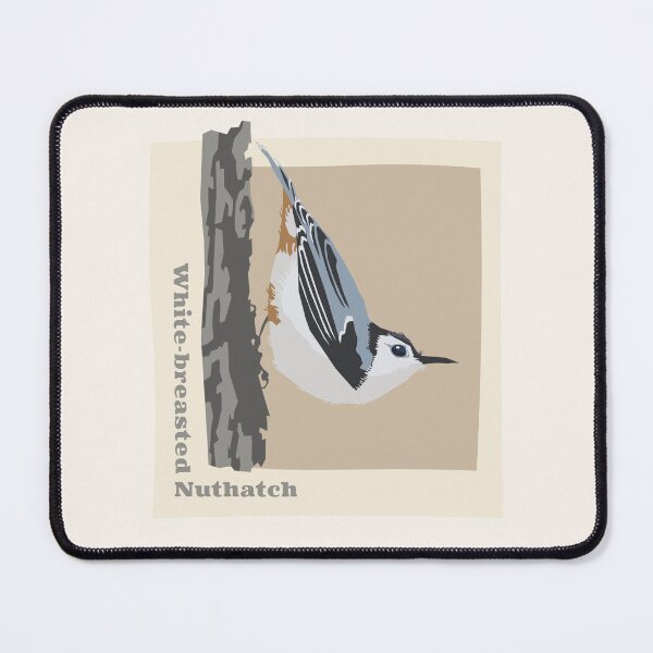 Item preview, White-breasted Nuthatch Cut Paper Design designed and sold by Brad Sneed Studio.
