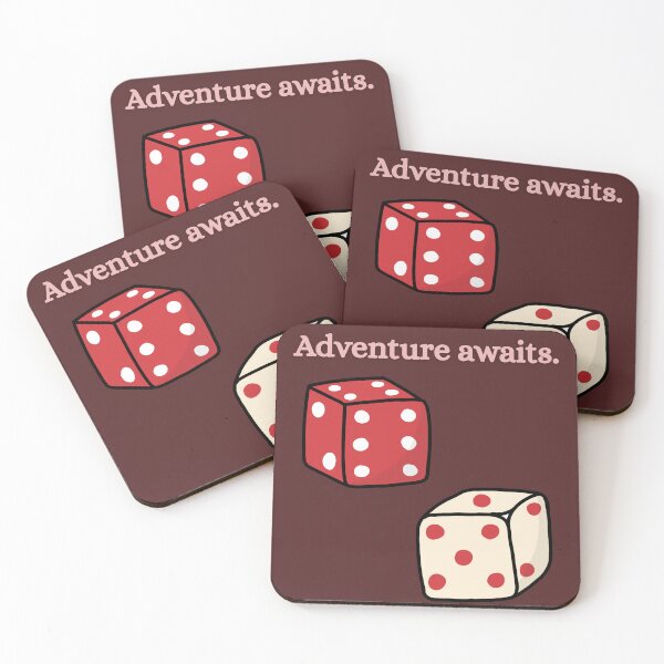 Item preview, Adventure awaits dnd dice sticker designed and sold by AnnesImages.