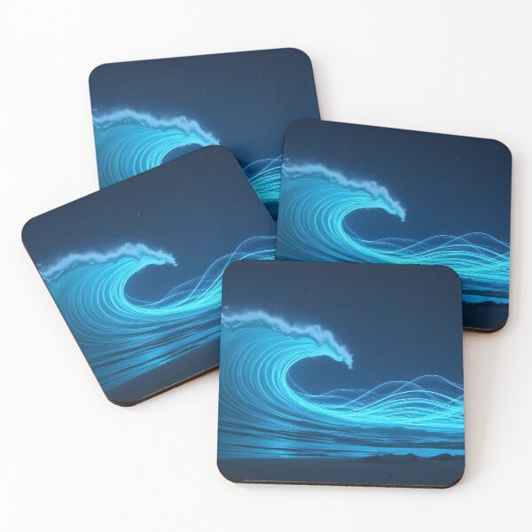 Item preview, Luminous Wave in the night designed and sold by PariaArt.