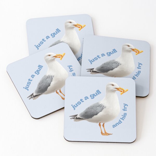 Item preview, Just a Gull and His Fry designed and sold by Violet Peonies.