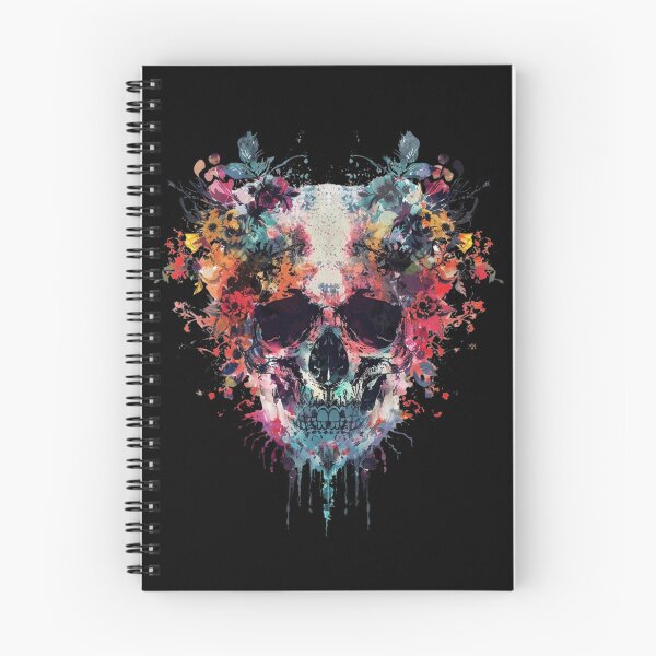 Item preview, Whimsical Skull with Flowers – Nature Gothic designed and sold by RockFireMerch.