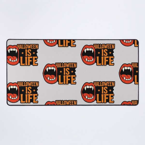 Item preview, Halloween Is Life Vampire Mouth Design – Spooky Fangs Illustration designed and sold by HealerMoonHuntressDesigns.