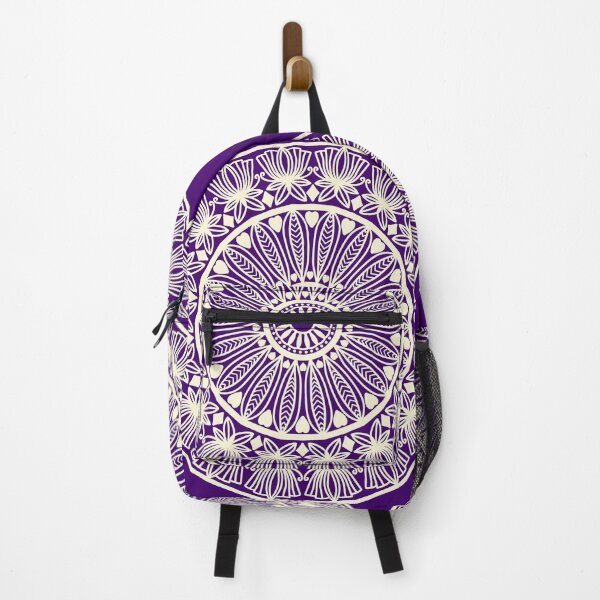 Item preview, Violet Cool Mandala Art Floral Pattern Hand Drawn Abstract Geometric Boho Design designed and sold by DivineMandala.