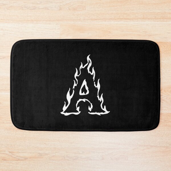 Item preview, Flaming A Letter Monogram –  White Edition designed and sold by uncoXab.