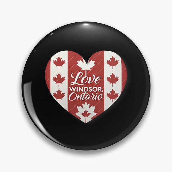 Item preview, Love Windsor Ontario Heart Logo – Canadian Flag Cursive Design designed and sold by VividOrganica.
