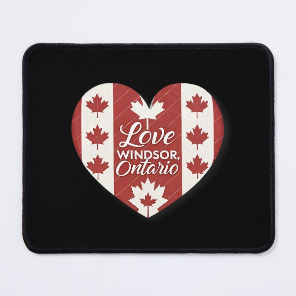 Item preview, Love Windsor Ontario Heart Logo – Canadian Flag Cursive Design designed and sold by VividOrganica.