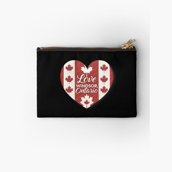 Item preview, Love Windsor Ontario Heart Logo – Canadian Flag Cursive Design designed and sold by VividOrganica.