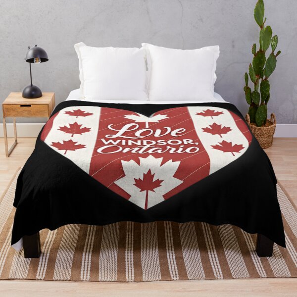 Item preview, Love Windsor Ontario Heart Logo – Canadian Flag Cursive Design designed and sold by VividOrganica.