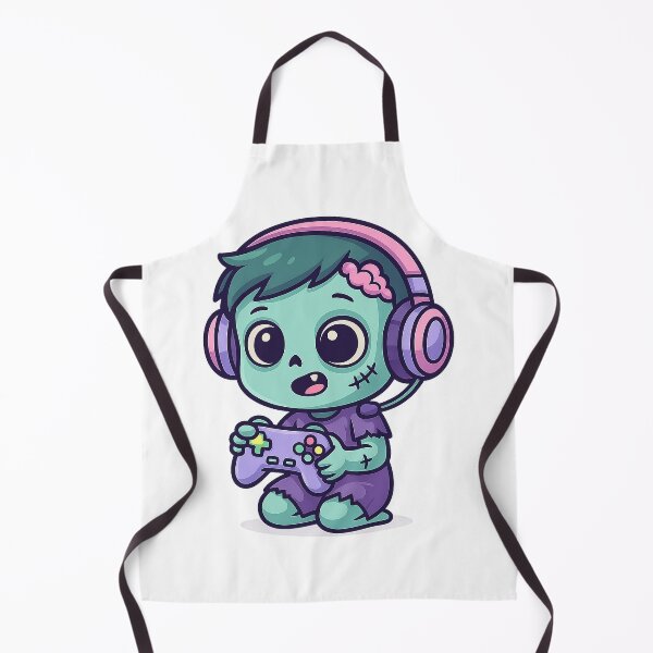 Item preview, Chibi Zombie Gamer with Pastel Controller designed and sold by Everyday Motif.