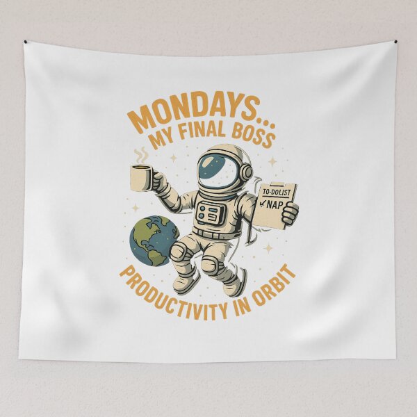 Item preview, Coffee & Mondays Humor Astronaut designed and sold by Design Express.