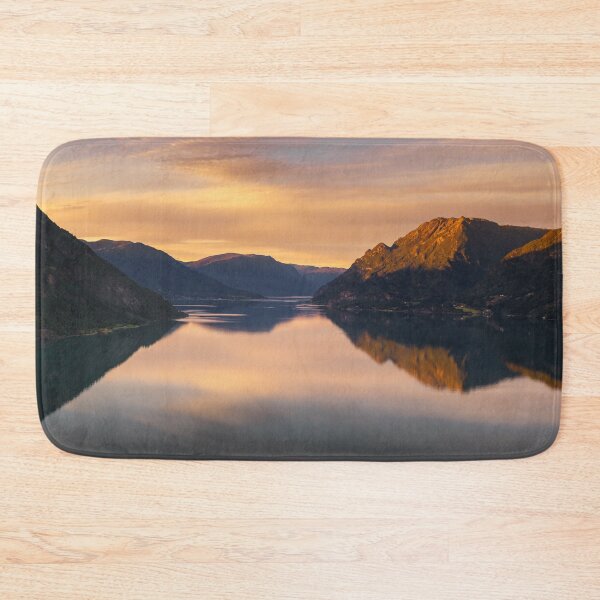 Item preview, Lustrafjorden Sunset Panorama designed and sold by DiFigianoPhoto.
