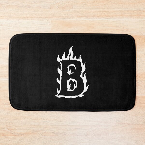 Item preview, Flaming B Letter Monogram –  White Edition  designed and sold by uncoXab.