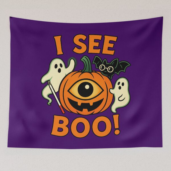 Item preview, One-Eyed Jack O’Lantern Sees Boo designed and sold by Eyepatch-Jacks.