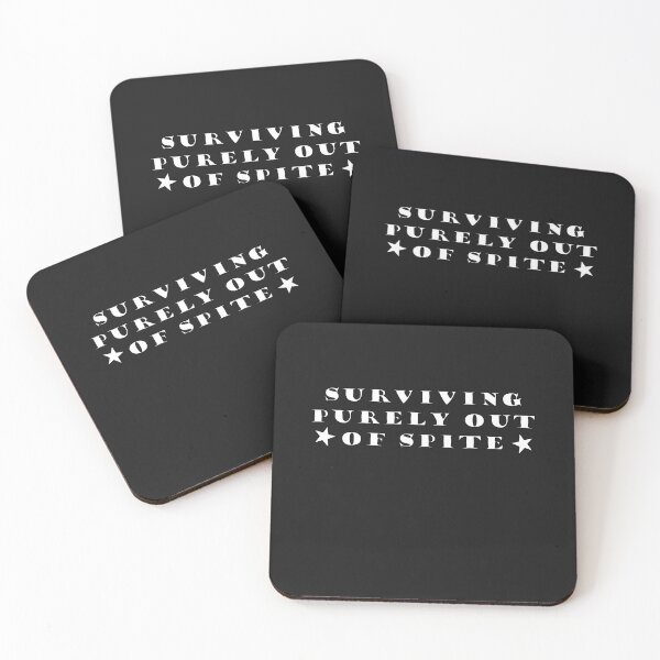 Item preview, Surviving Purely Out Of Spite designed and sold by Pawsome Quotes.