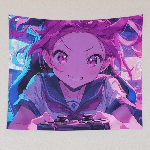 Item preview,  Kyoko Sakura Magia Record Neon Gamer Rage Anime Girl Waifu designed and sold by CarlosBender.