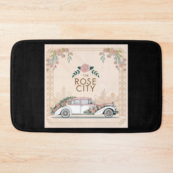 Item preview, The Rose City Classic Car Art – Vintage Windsor Ontario Pastel Design with Floral Accents designed and sold by VividOrganica.