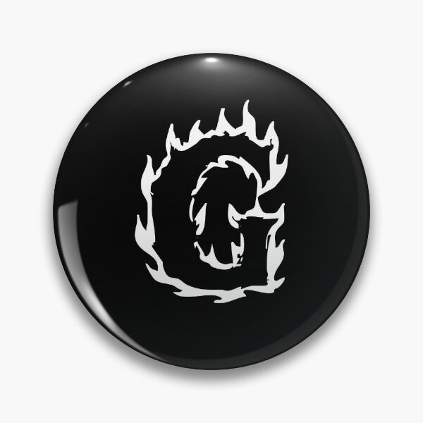 Item preview, Flaming G Letter Monogram –  White Edition  designed and sold by uncoXab.