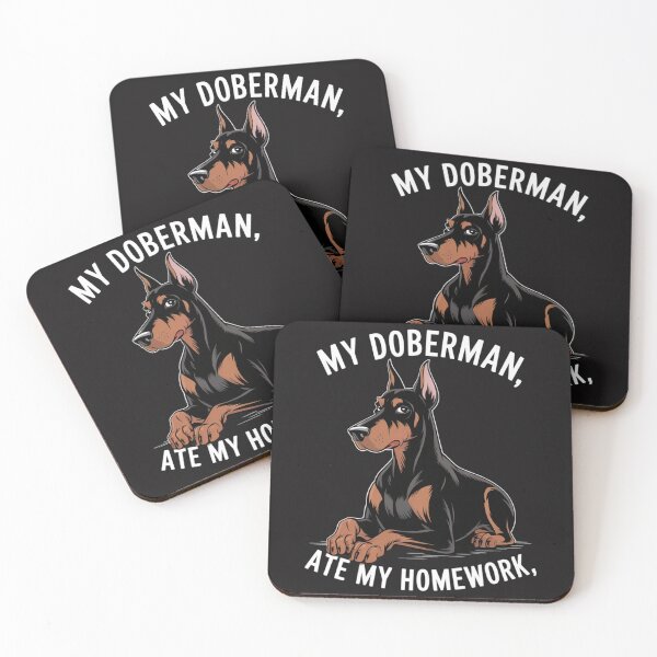 Artikelvorschau, Coole Dobermann-Kunst für Kinder, Jungen, Hunderasse Dobermann-Pinscher entworfen und verkauft von Ikwalima.