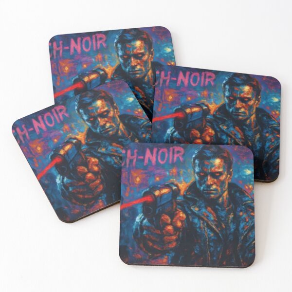 Item preview, I'LL BE BACK!! - Neo-Noir Infiltrator - Neo Expressionistic  designed and sold by CleverCulture.