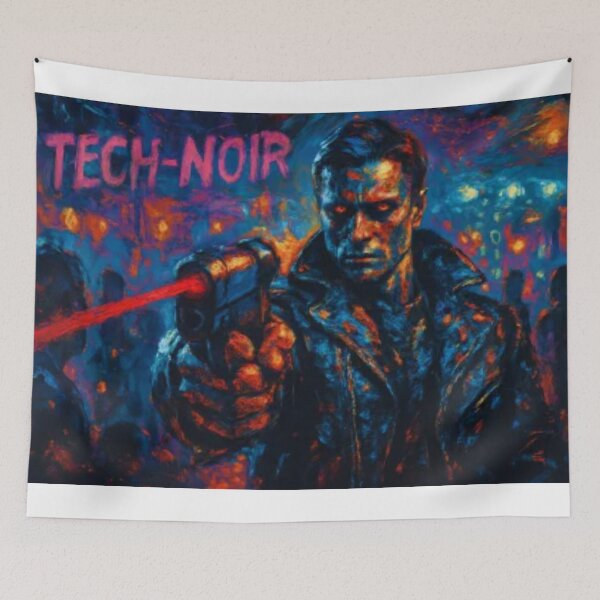 Item preview, I'LL BE BACK!! - Neo-Noir Infiltrator - Neo Expressionistic  designed and sold by CleverCulture.