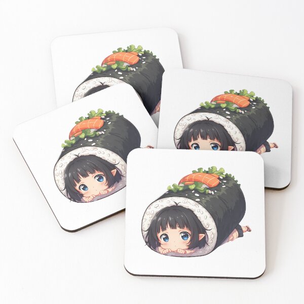 Item preview, Chibi Sushi Maki Kirigaya Suguha Sword Art Online Kawaii designed and sold by CarlosBender.