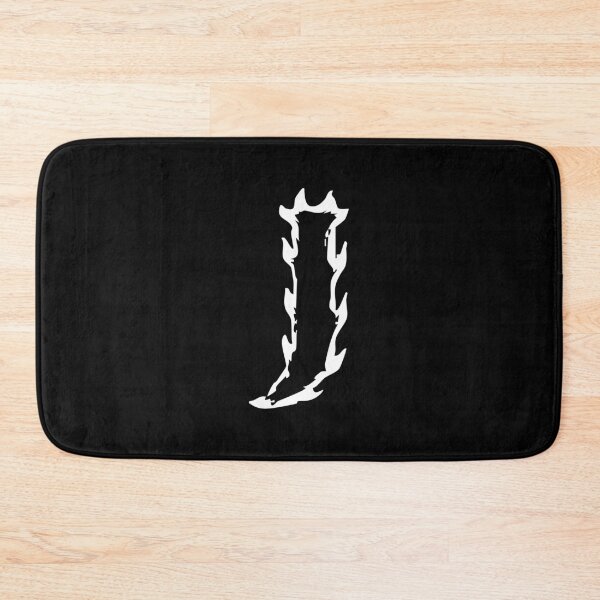 Item preview, Flaming J Letter Monogram –  White Edition designed and sold by uncoXab.